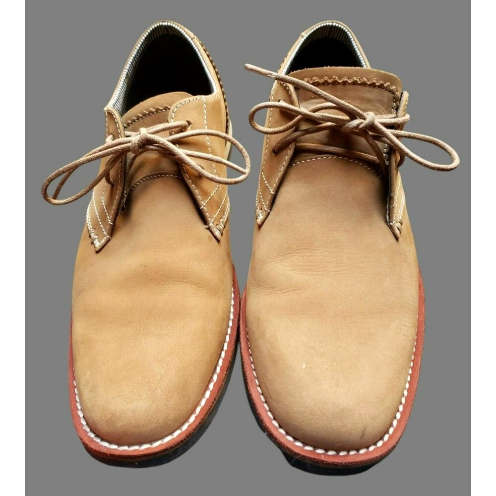 Original Penguin Men's WADE TAN Footwear 8.0  Genuine Leather Lace Up Soft Suede - Picture 2 of 16